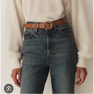 Doen Wyatt Brown Leather Belt S/M